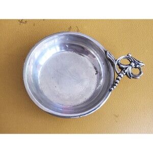 Antique Art Deco 1920 Sterling Silver Child Porringer Bowl